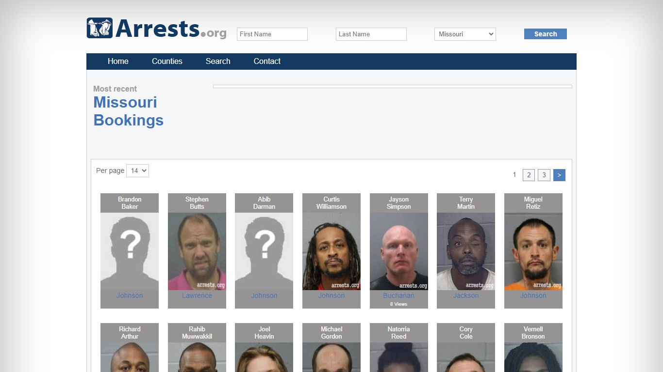 Missouri Arrests and Inmate Search